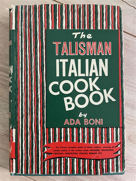 The Timeless Elegance of The Talisman Italian Cookbook from 1950